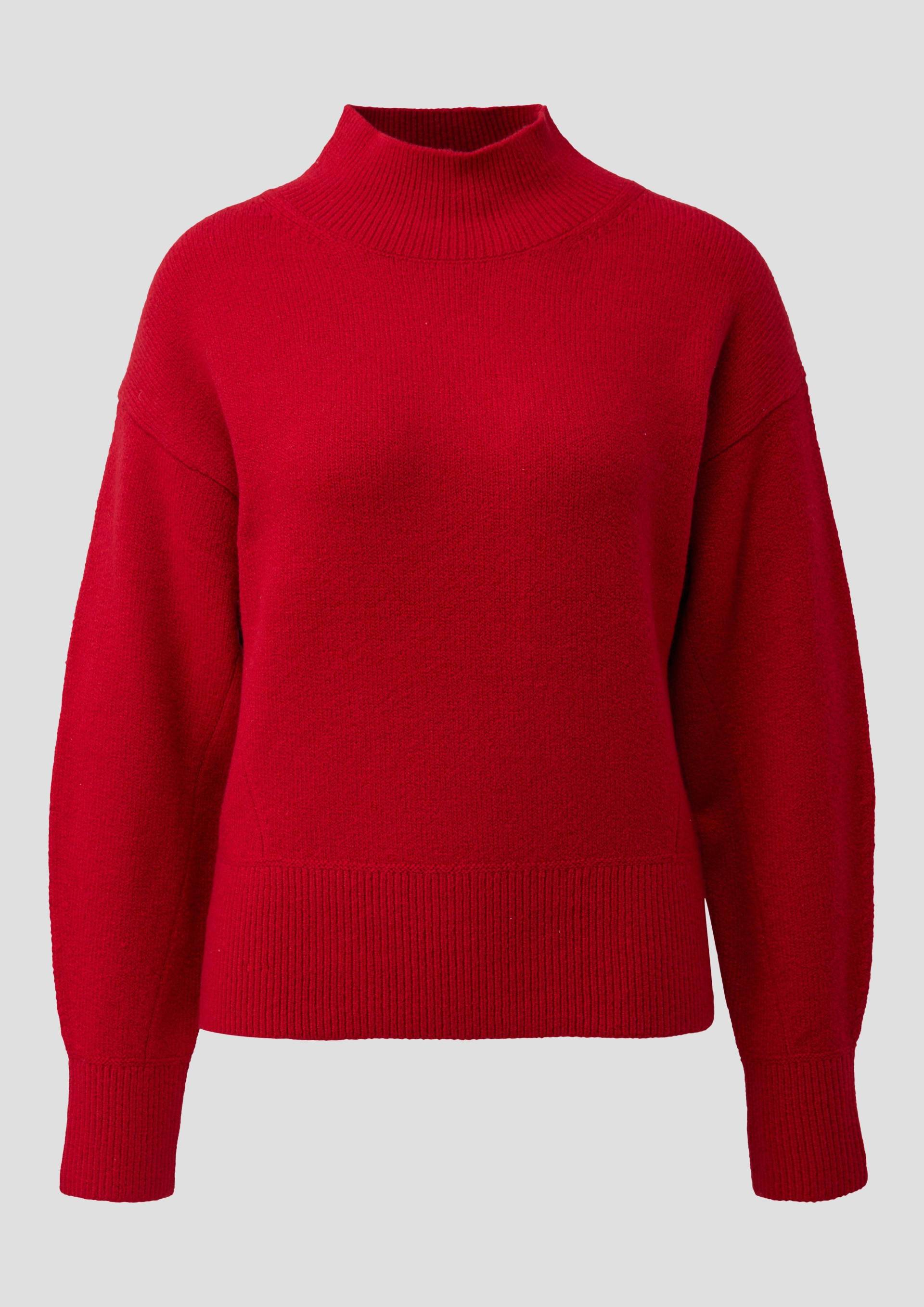 s.Oliver - Weicher Pullover mit Stehkragen, Damen, rot von s.Oliver