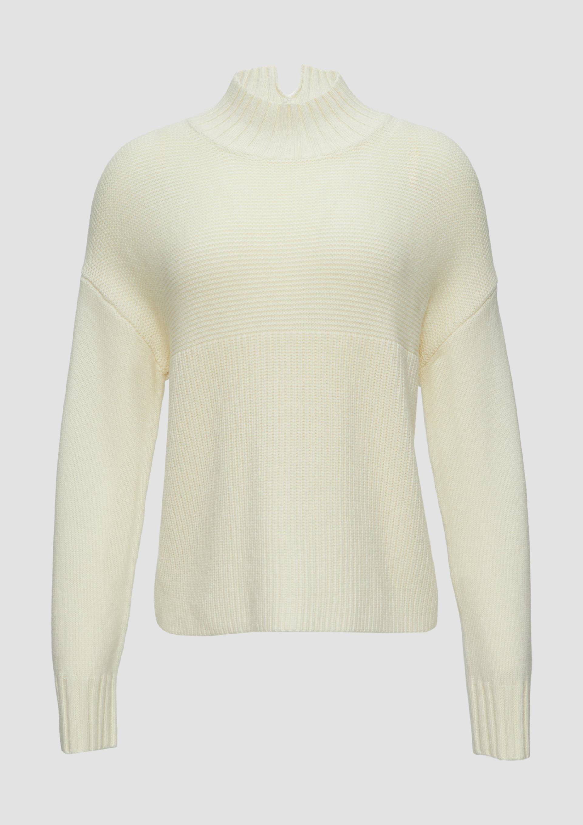 s.Oliver - Pullover mit Strukturmix und Stehkragen, Damen, Beige s.Oliver - Pullover mit Strukturmix und Stehkragen, Damen, Beige von s.Oliver