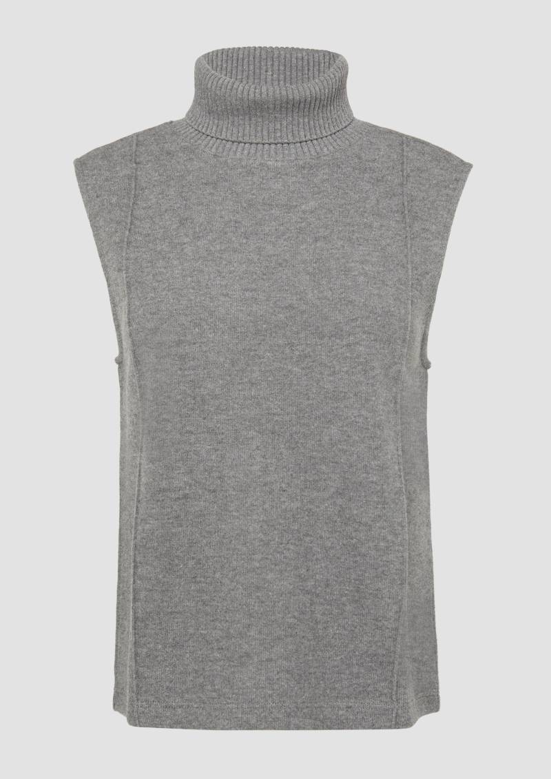 s.Oliver - Pullunder mit Turtleneck, Damen, grau von s.Oliver