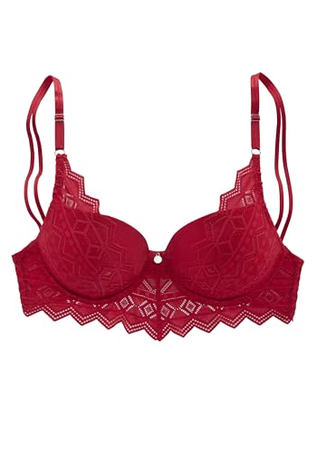 s.Oliver Push-Up-BH in kirschrot, Cup C von s.Oliver