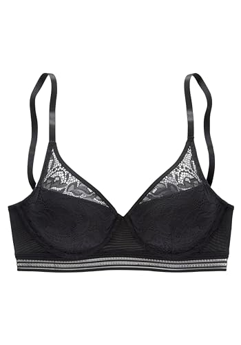 s.Oliver Push-Up BH in schwarz mit Spitze von s.Oliver