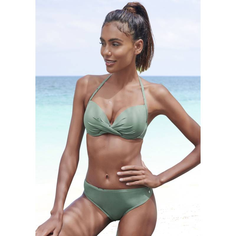 S.OLIVER Push-Up-Bikini-Top Damen oliv Gr.40 Cup A von s.Oliver