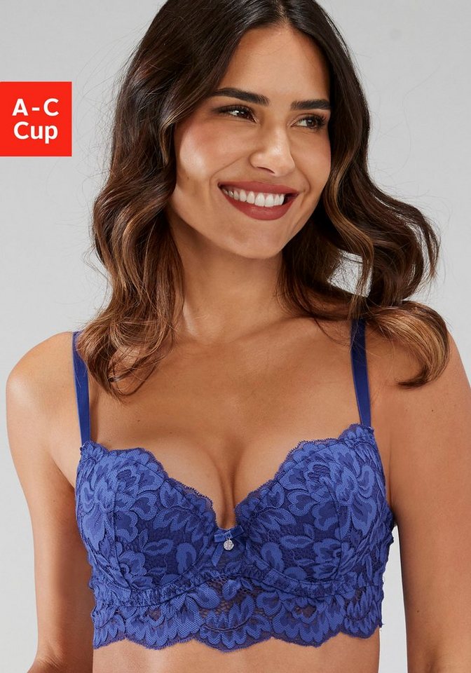 s.Oliver Push-up-BH Charline mit verlängertem Unterbrustband aus Spitze, Dessous von s.Oliver