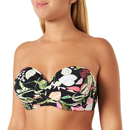 s.Oliver RED LABEL Beachwear LM Damen Herbst Bikini, schwarz Bedruckt, 38 C von s.Oliver