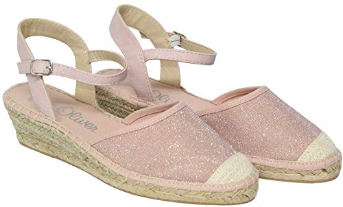 s.Oliver RED Label Espadrille Espadrilles rosa-Glitter Grösse 42 von s.Oliver
