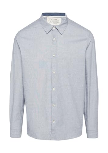 s.Oliver Regular Fit: Baumwollhemd mit Strukturmuster blassblau L von s.Oliver