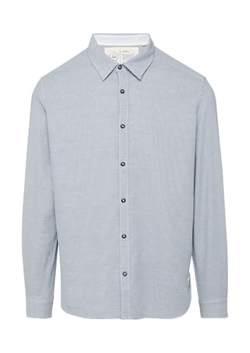 s.Oliver Regular Fit: Baumwollhemd mit Strukturmuster hellblau XXL von s.Oliver