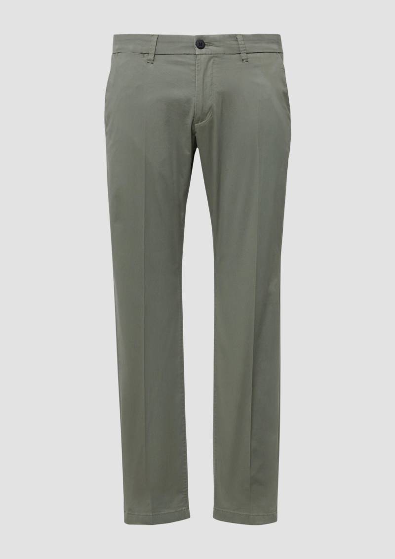 s.Oliver - Regular Fit: Chinohose aus Premium-Baumwollstretch, Herren, Grün von s.Oliver