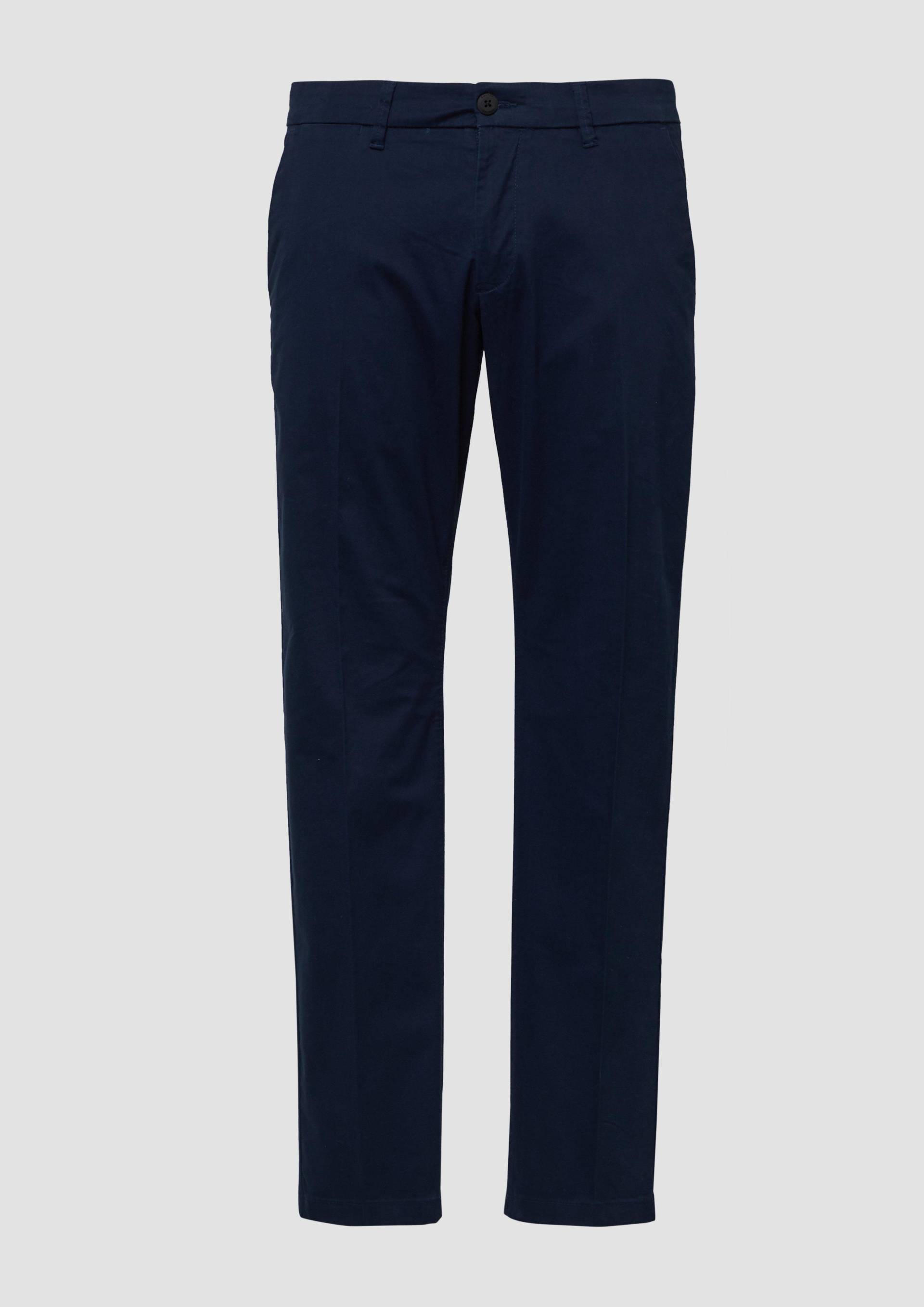 s.Oliver - Regular Fit: Chinohose aus Premium-Baumwollstretch, Herren, blau von s.Oliver