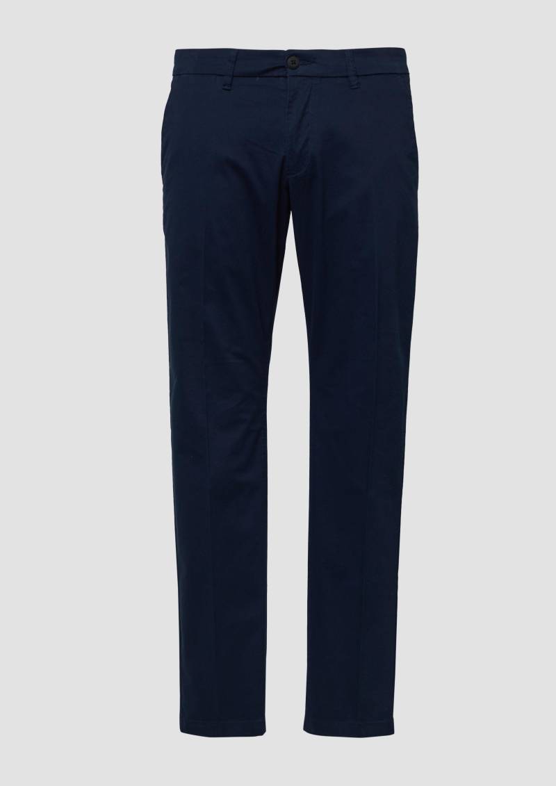 s.Oliver - Regular Fit: Chinohose aus Premium-Baumwollstretch, Herren, blau von s.Oliver