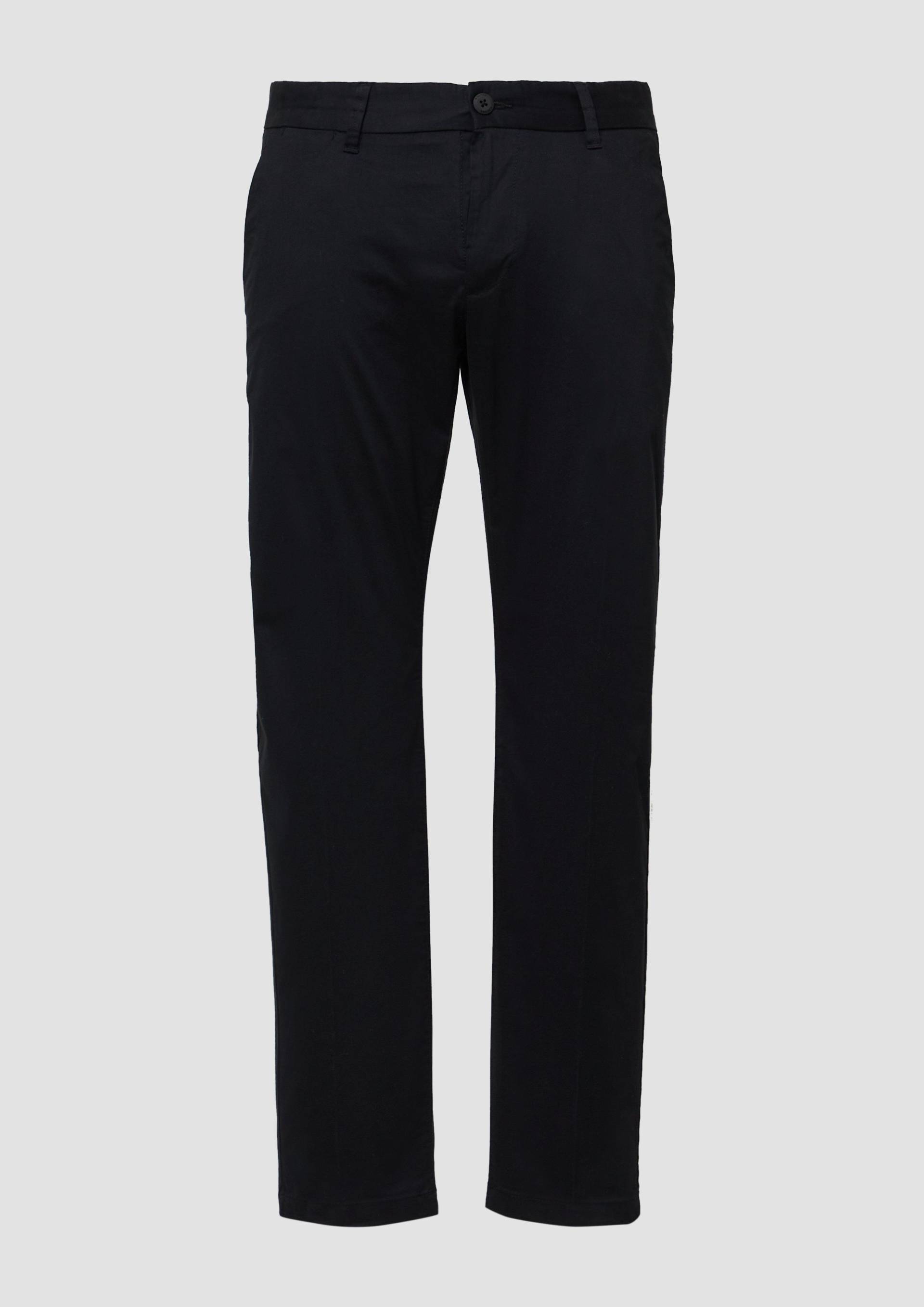 s.Oliver - Regular Fit: Chinohose aus Premium-Baumwollstretch, Herren, schwarz von s.Oliver
