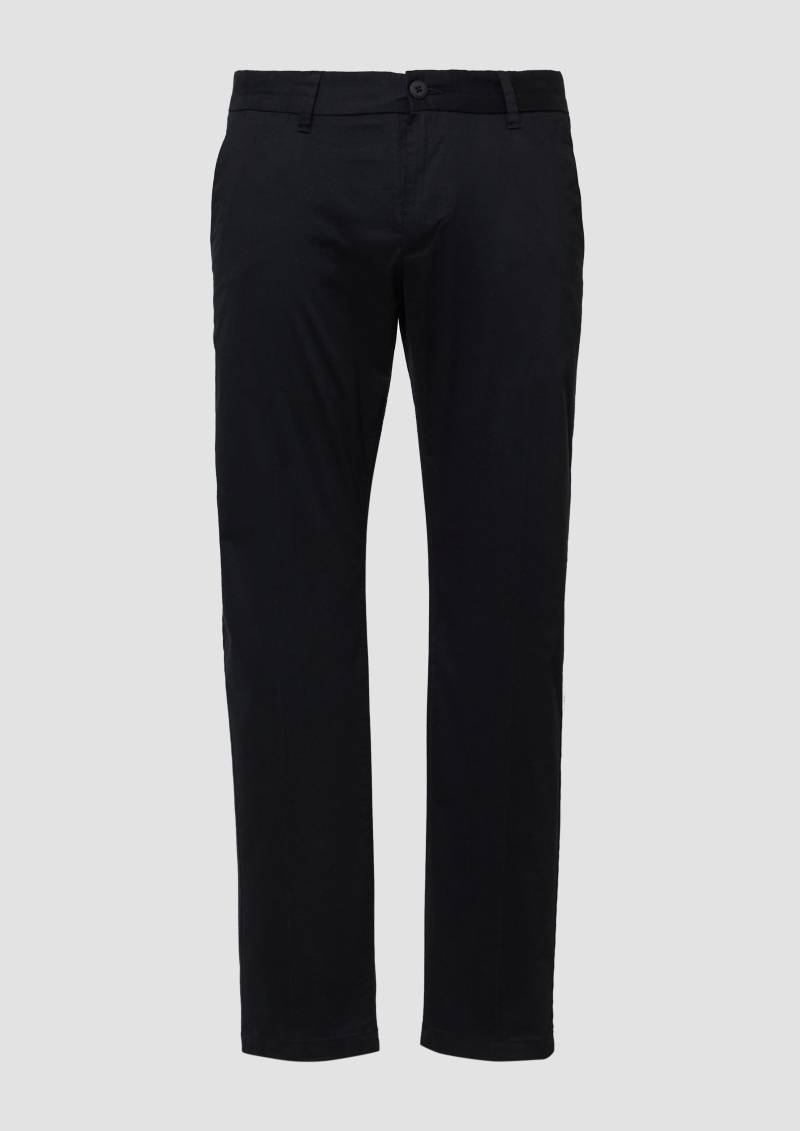 s.Oliver - Regular Fit: Chinohose aus Premium-Baumwollstretch, Herren, schwarz von s.Oliver
