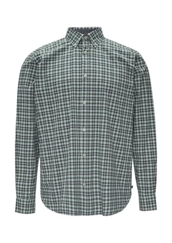 s.Oliver Regular Fit: Hemd aus Baumwollstretch mit Button-Down-Kragen schiefergrau S von s.Oliver