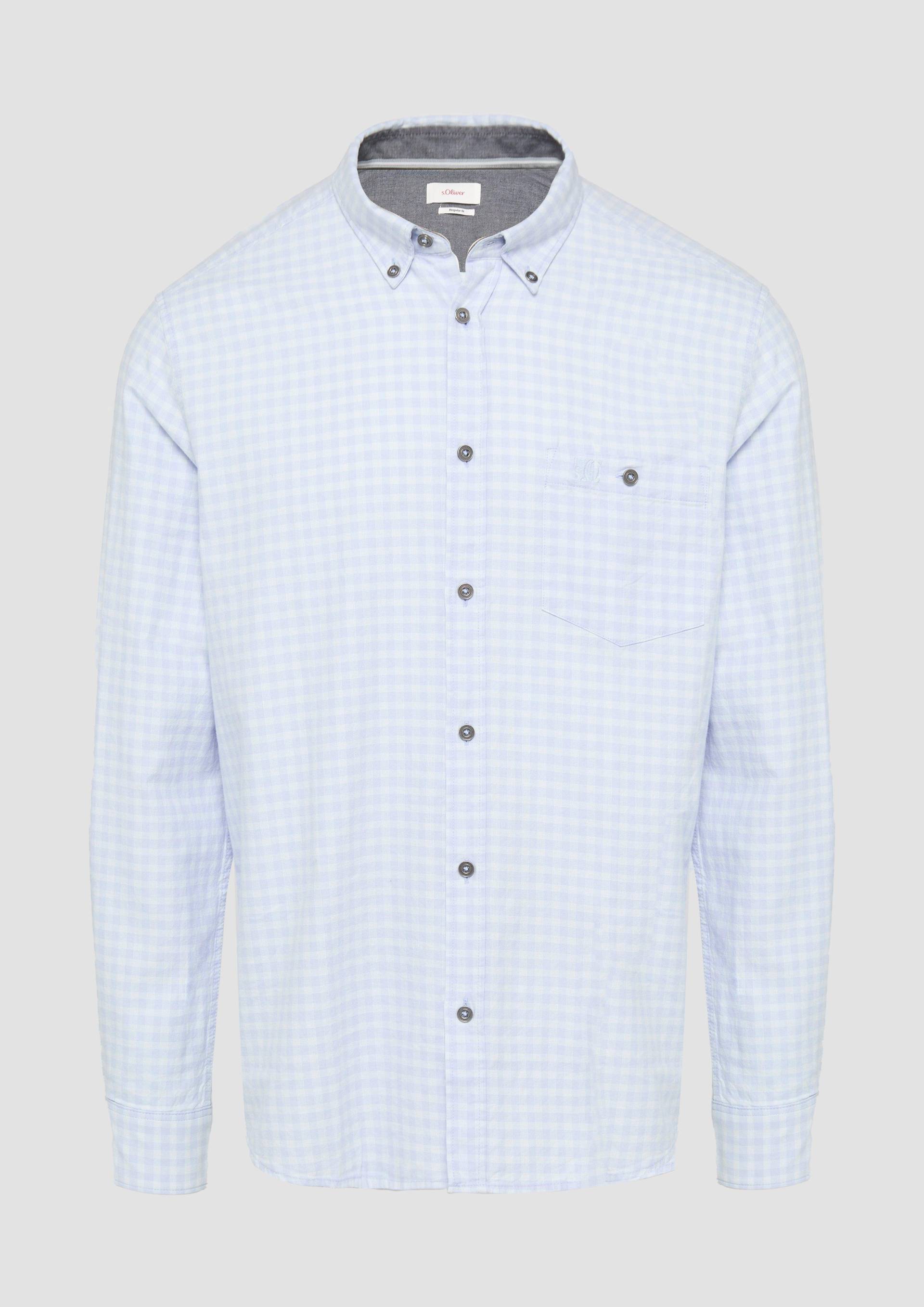 s.Oliver - Regular Fit: Kariertes Hemd mit Button-Down-Kragen, Herren, blau s.Oliver - Regular Fit: Kariertes Hemd mit Button-Down-Kragen, Herren, blau von s.Oliver