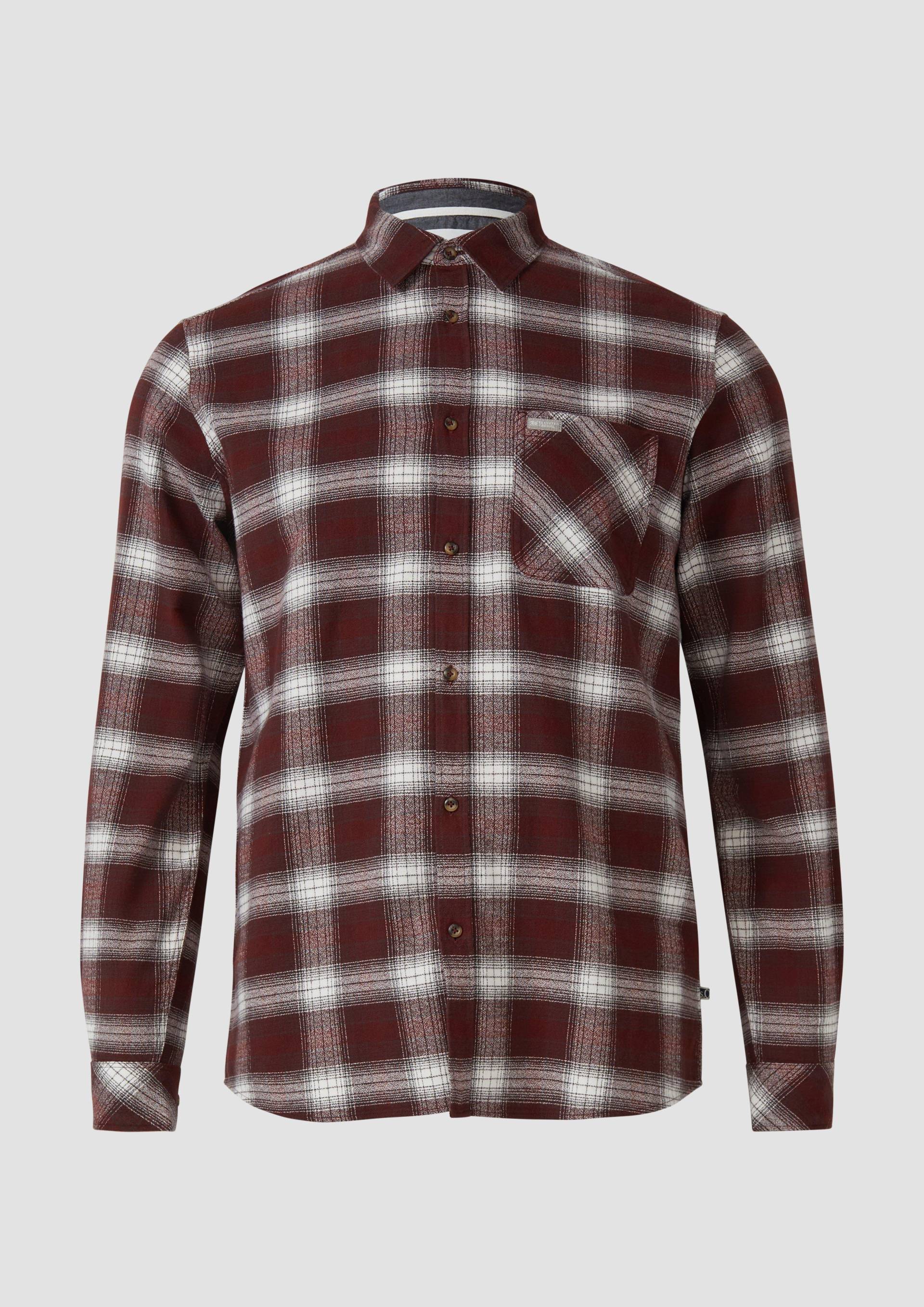 s.Oliver - Regular Fit: Kariertes Hemd mit Waschung, Herren, rot|mehrfarbig von s.Oliver