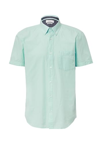 s.Oliver Regular Fit: Kurzarmhemd mit Struktur-Streifen und Button-Down-Kragen Minze XXL von s.Oliver