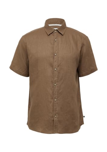 s.Oliver Regular Fit: Leichtes Kurzarmhemd aus 100% Leinen Sandstein XXL von s.Oliver