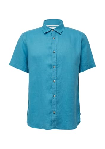 s.Oliver Regular Fit: Leichtes Kurzarmhemd aus 100% Leinen pastelltürkis XXL von s.Oliver