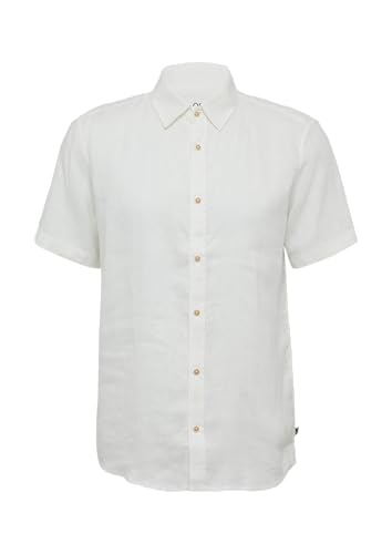 s.Oliver Regular Fit: Leichtes Kurzarmhemd aus 100% Leinen weiß 3XL von s.Oliver