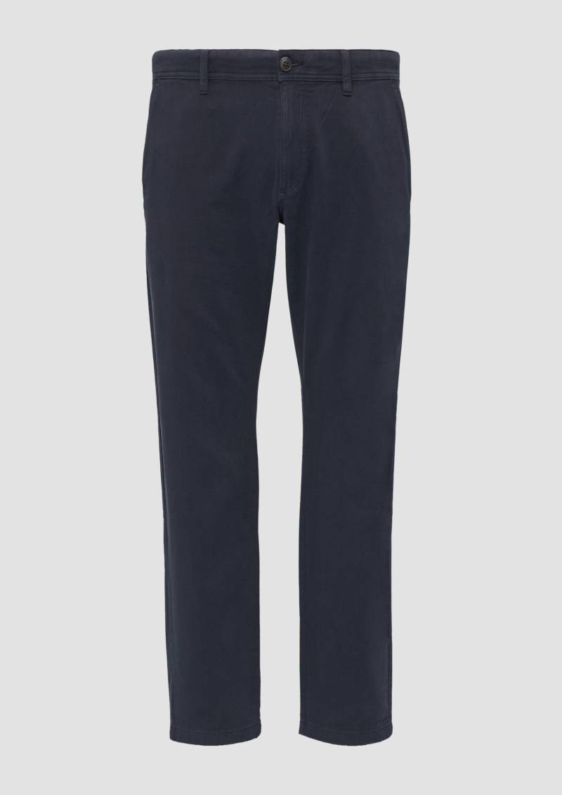 s.Oliver - Regular Fit: Strukturierte Chino aus Baumwollstretch, Herren, blau von s.Oliver