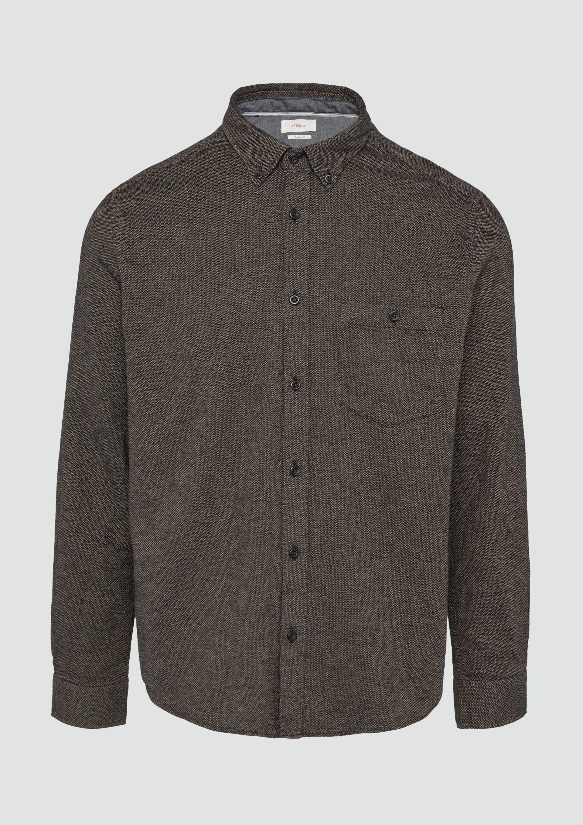 s.Oliver - Regular Fit: Strukturiertes Hemd mit Button-Down-Kragen, Herren, schwarz s.Oliver - Regular Fit: Strukturiertes Hemd mit Button-Down-Kragen, Herren, schwarz von s.Oliver