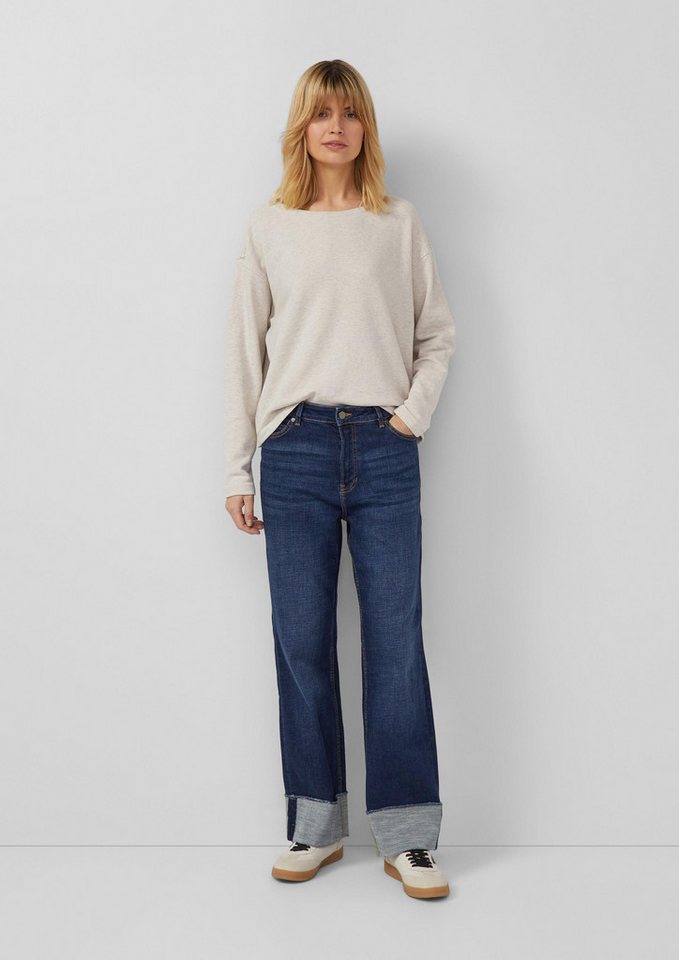 s.Oliver Regular-fit-Jeans Jeans-Hose BETH Beth Boyfriend / Relaxed Fit / Mid Rise / Straight Leg / Aufschlag von s.Oliver