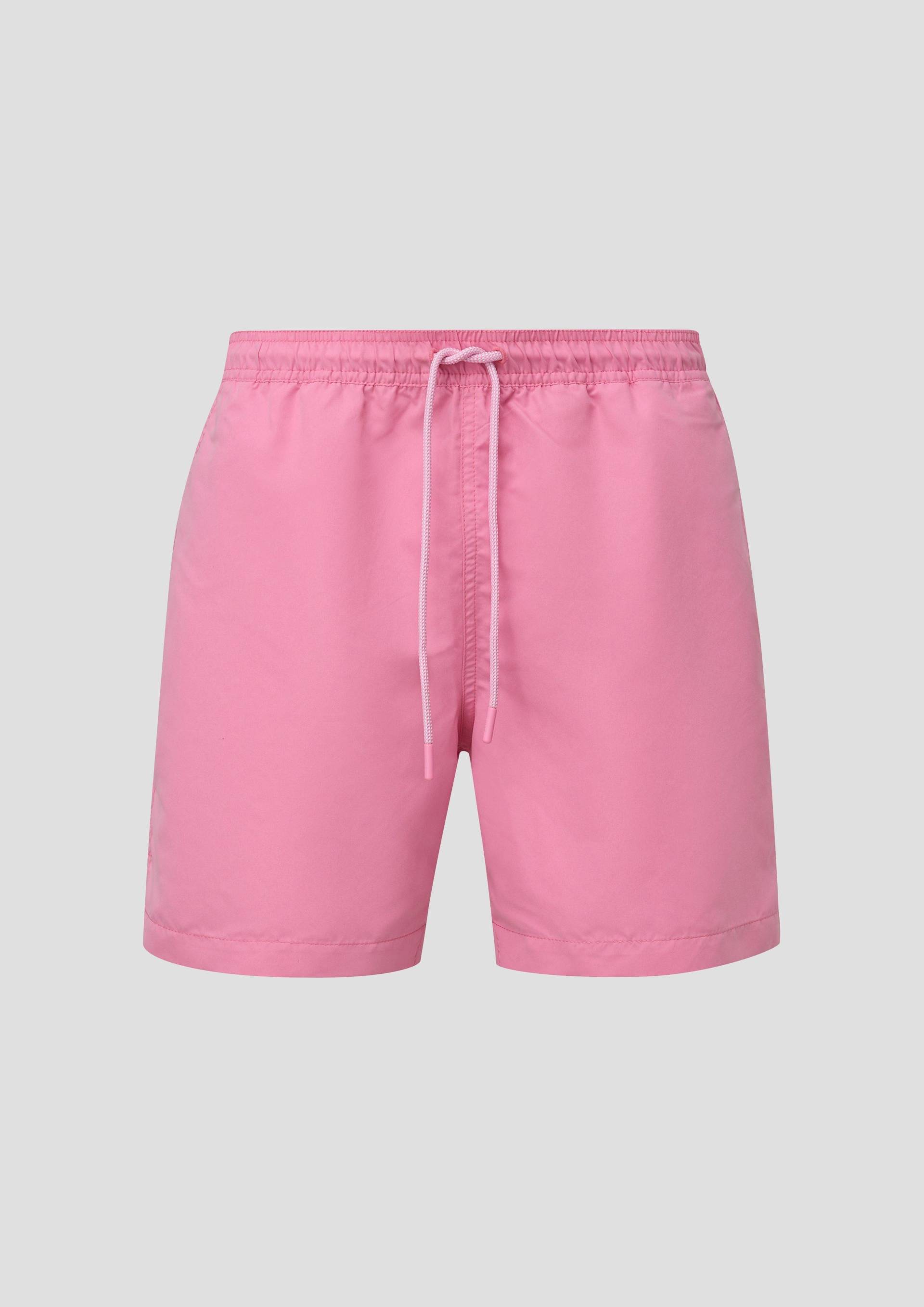 s.Oliver - Regular: Badeshorts mit Eingrifftaschen, Herren, Rosa von s.Oliver