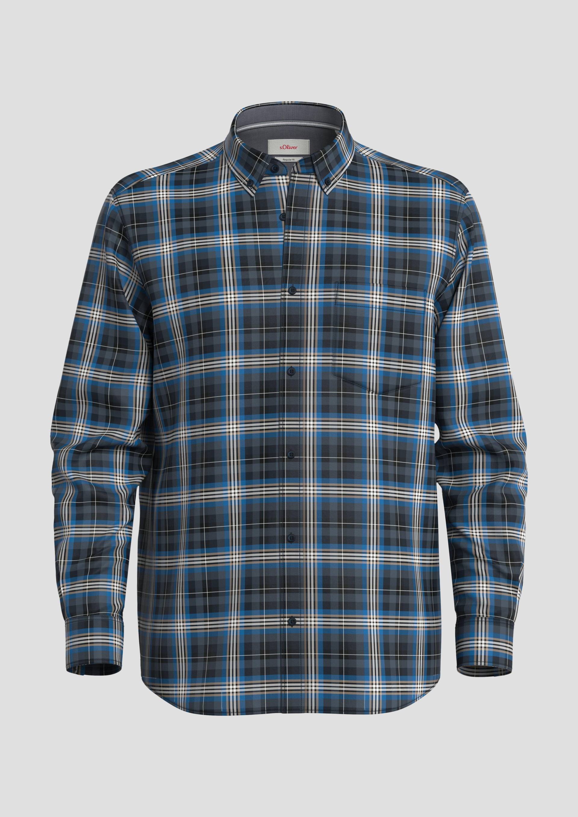 s.Oliver - Regular: Button Down-Hemd, Herren, blau von s.Oliver