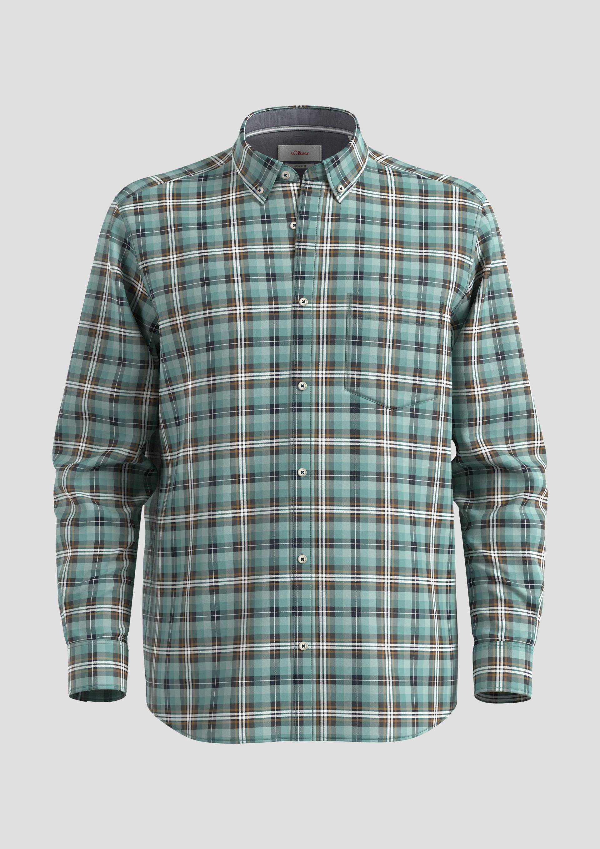 s.Oliver - Regular: Button Down-Hemd, Herren, Blau von s.Oliver