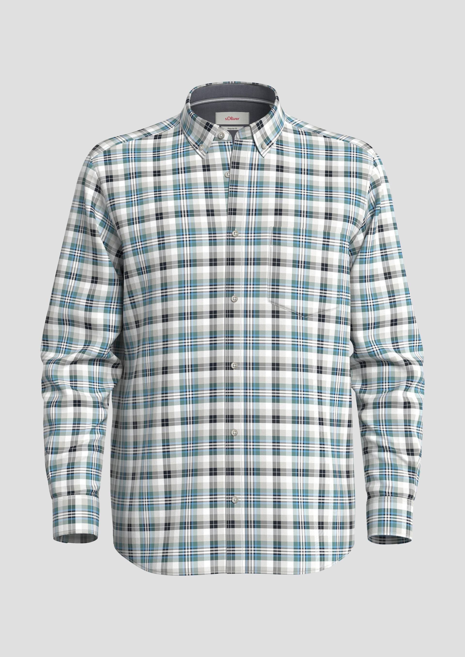 s.Oliver - Regular: Button Down-Hemd, Herren, weiß von s.Oliver