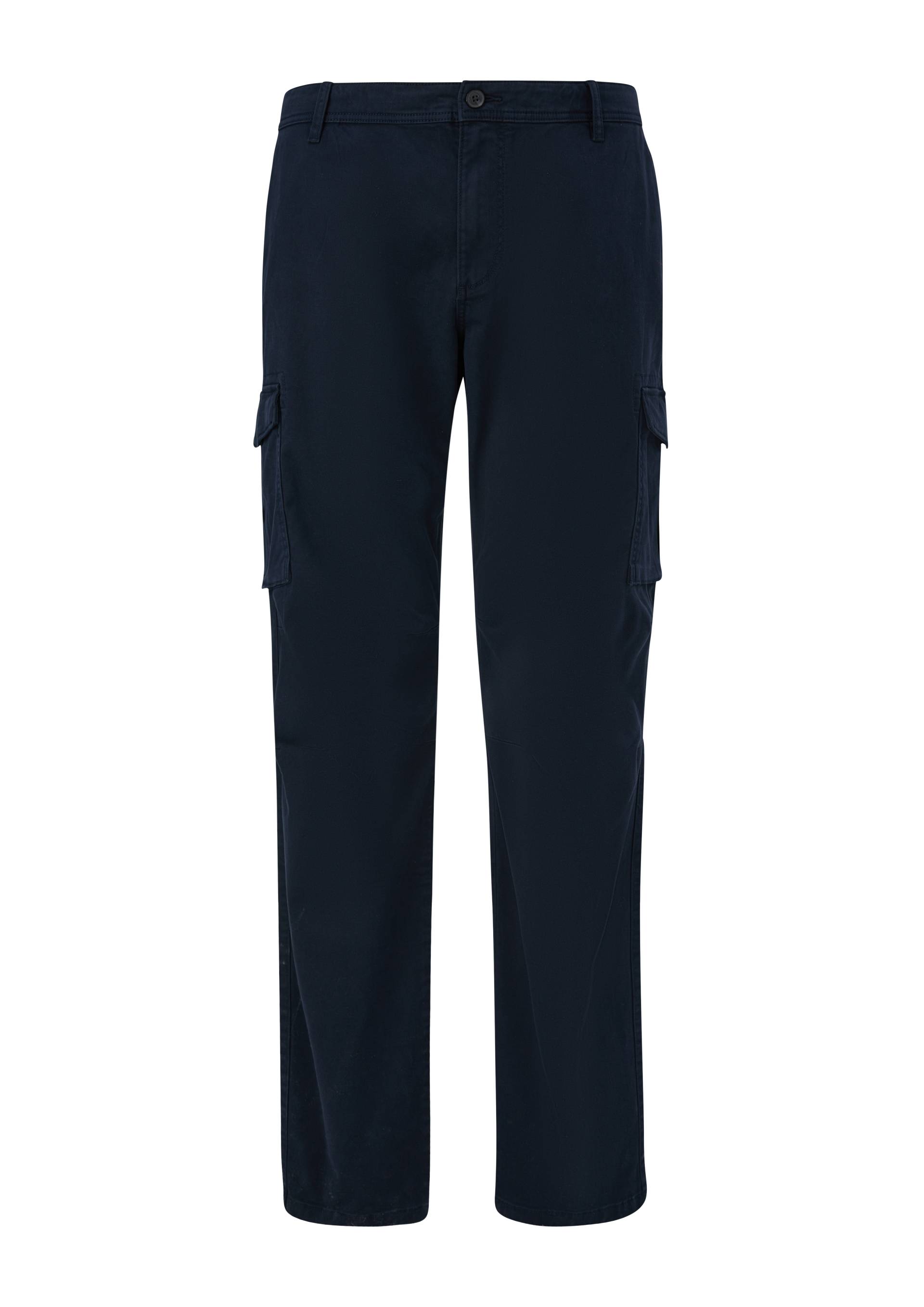 s.Oliver - Regular: Cargohose aus Baumwollmix, Herren, blau von s.Oliver