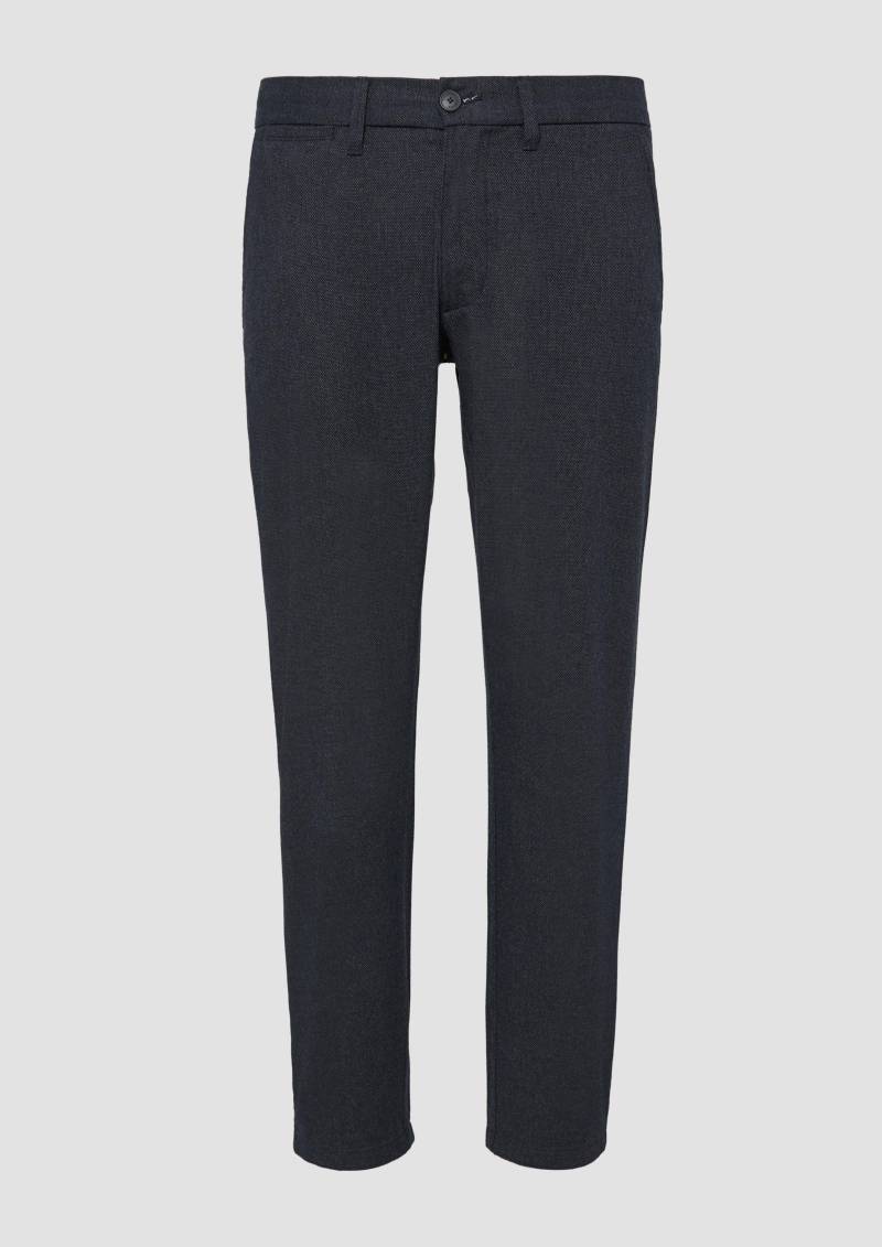 s.Oliver - Regular: Chino mit Webstruktur, Herren, blau von s.Oliver