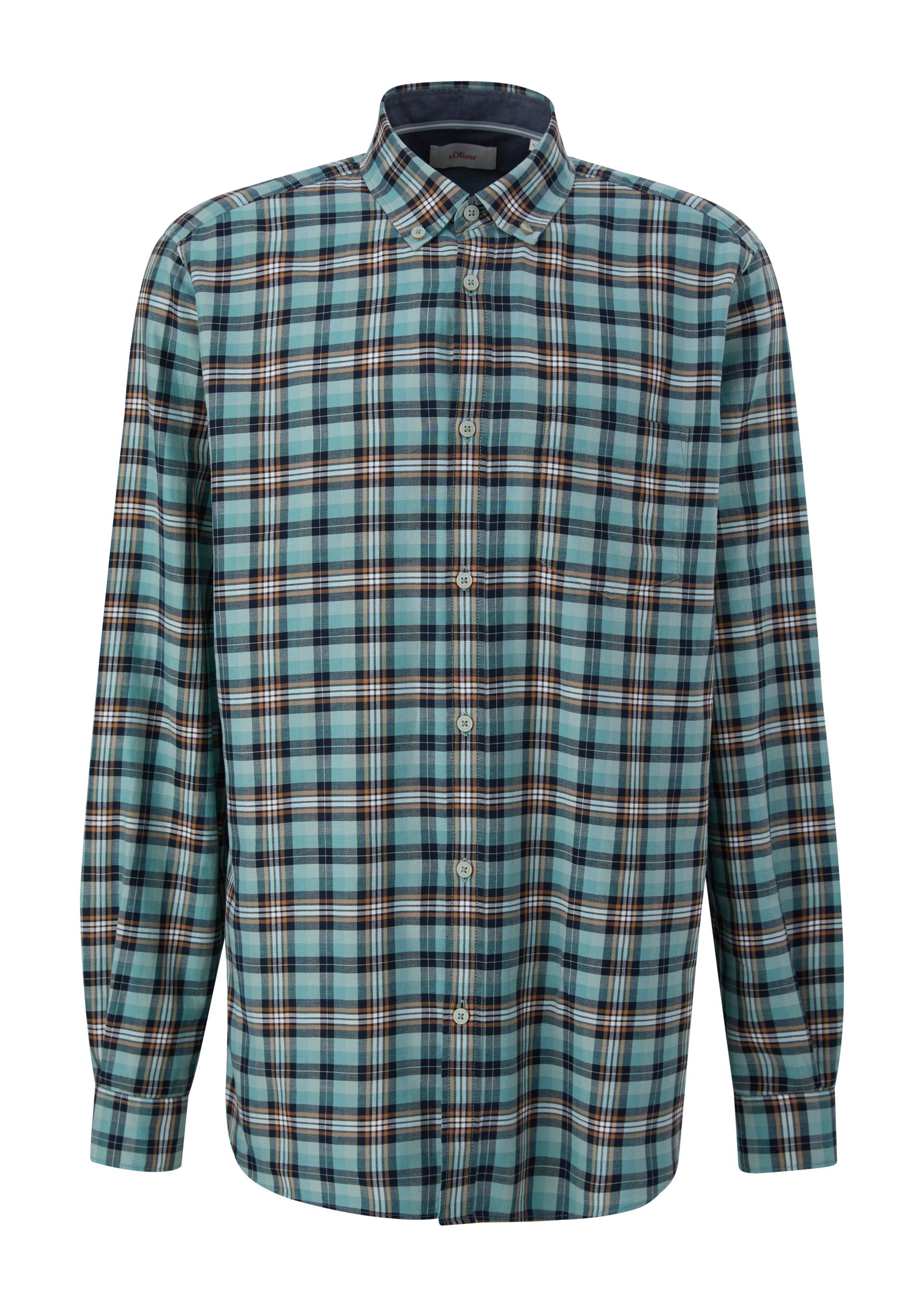 s.Oliver - Regular: Hemd mit Button-down-Kragen, Herren, Blau von s.Oliver