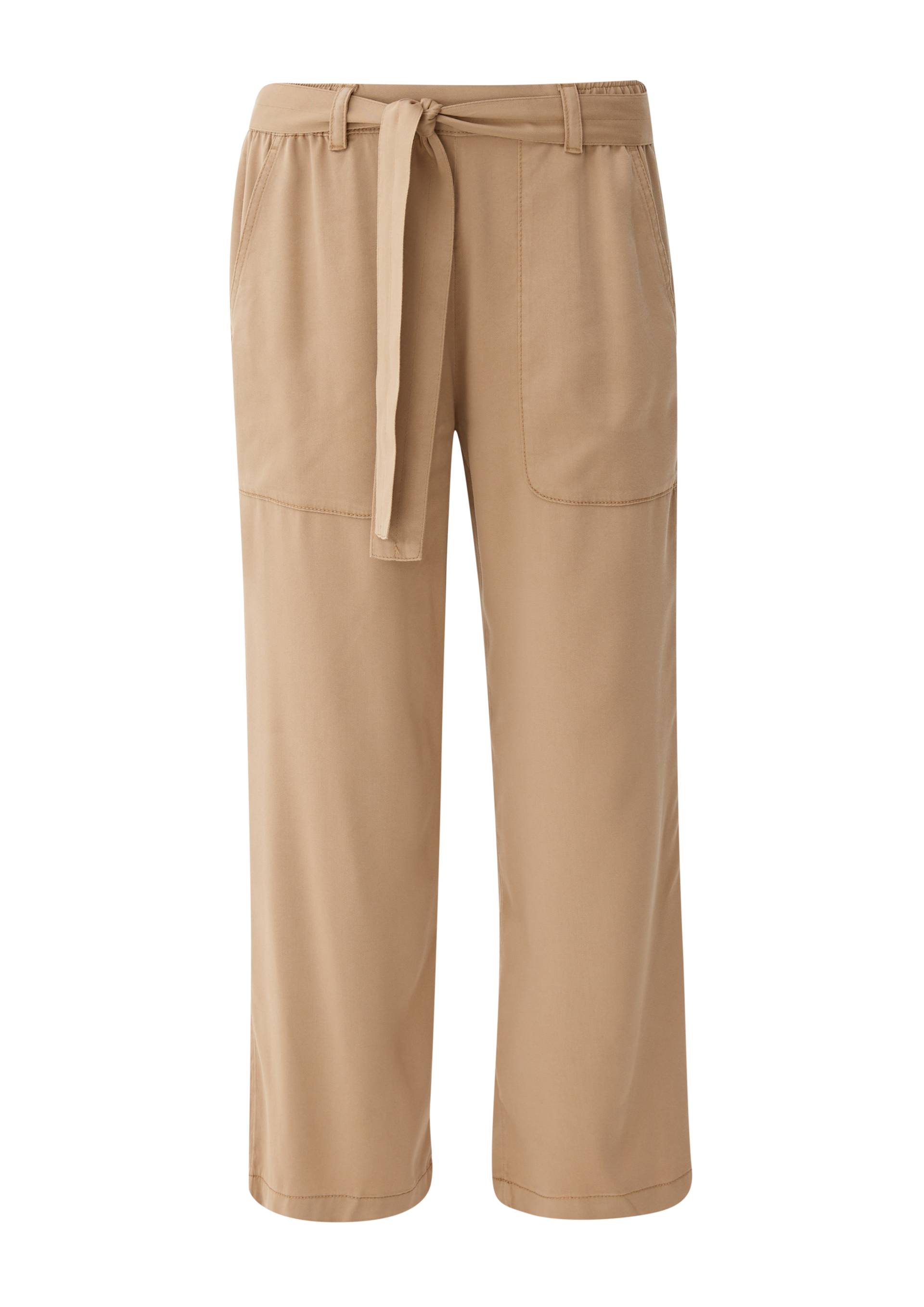 s.Oliver - Regular: Hose aus Lyocellmix, Damen, Beige von s.Oliver