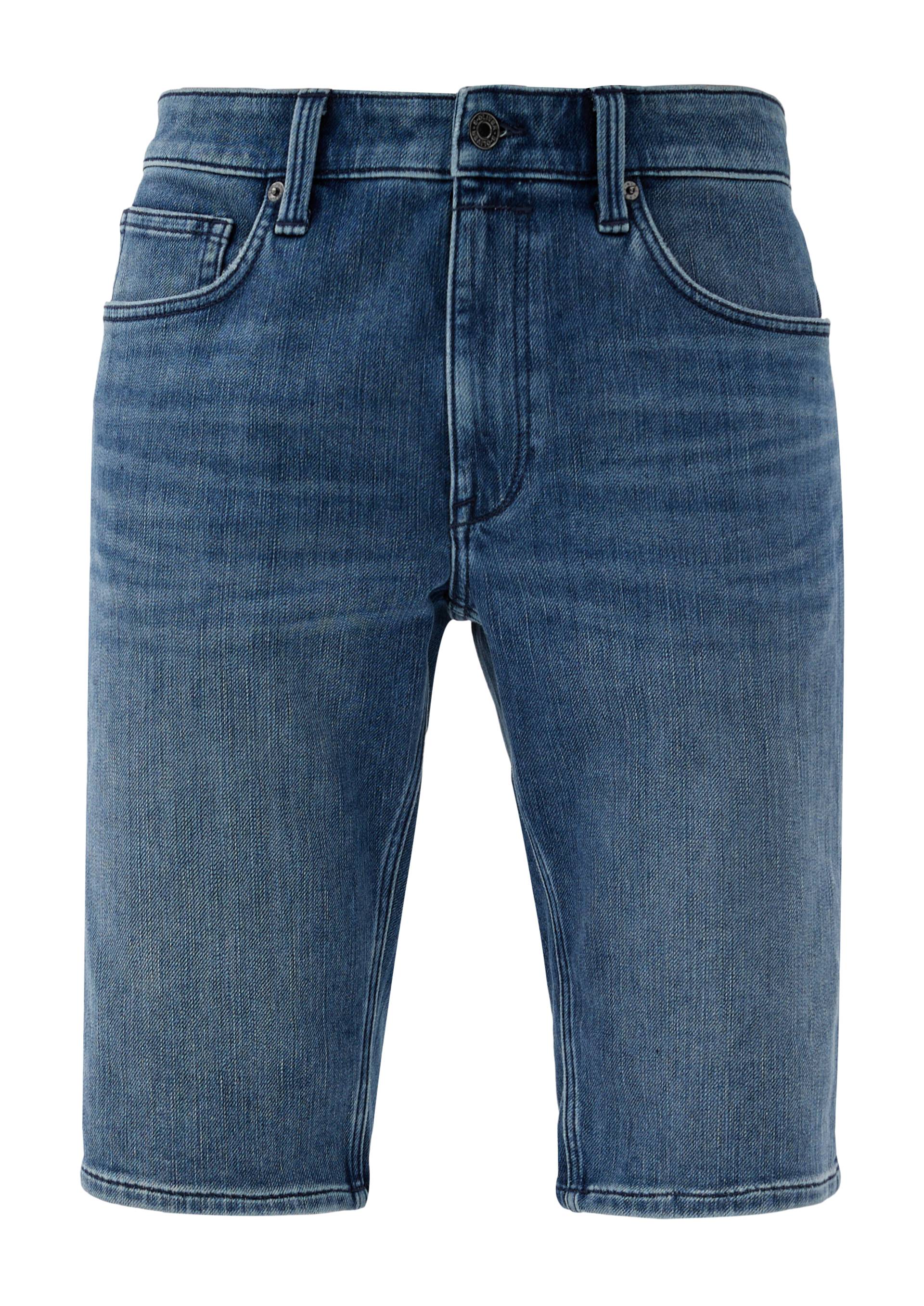 s.Oliver - Jeans-Shorts / Regular Fit / Mid Rise / Straight Leg, Herren, blau von s.Oliver