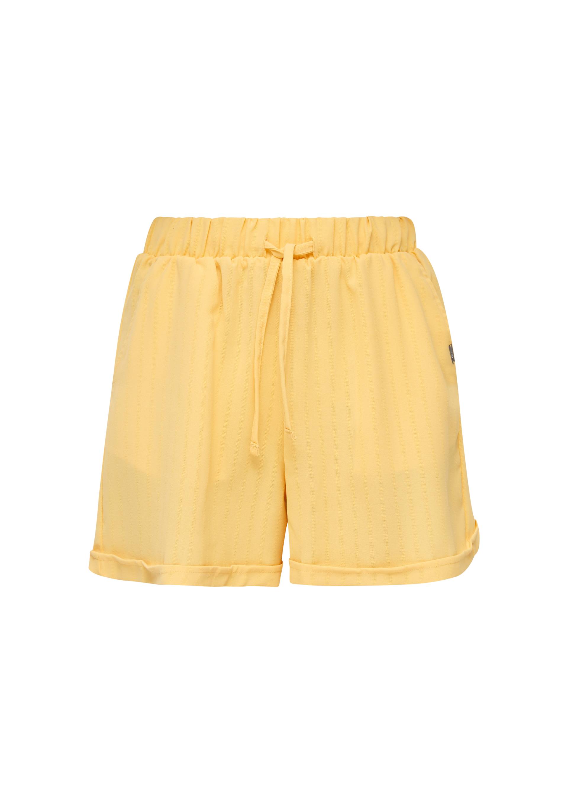 QS - Regular: Shorts im sportiven Look, Damen, gelb von QS
