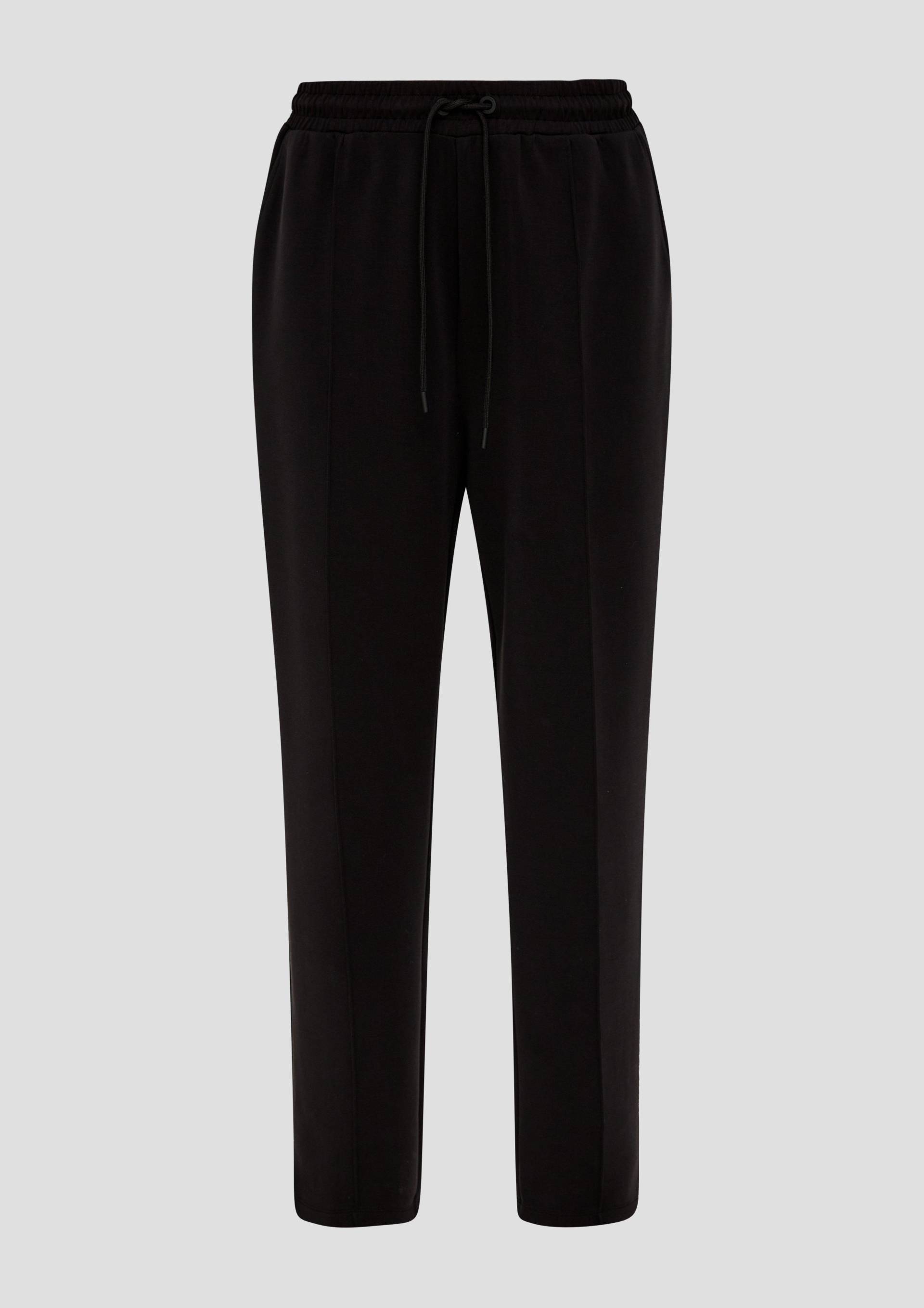 s.Oliver - Regular: Sweatpants aus Scuba, Damen, schwarz von s.Oliver