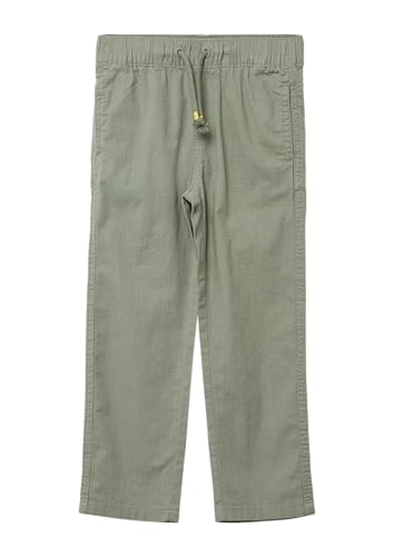 s.Oliver Relaxed-Fit-Hose aus Baumwolle in Leinen-Optik tannengrün 122 von s.Oliver