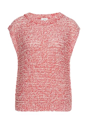 s.Oliver Relaxed-Fit-Pullunder aus Ajourstrick preiselbeere 42 von s.Oliver