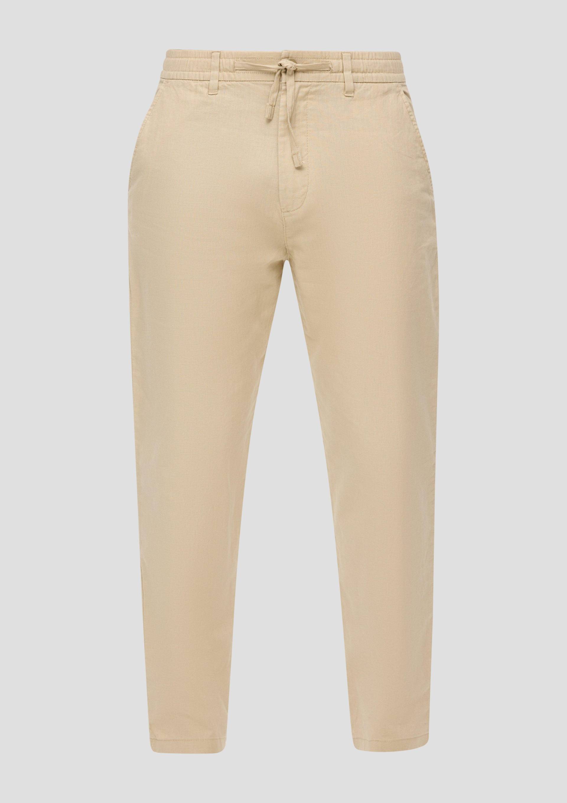 s.Oliver - Relaxed: Chinohose aus Leinenmix, Herren, Beige von s.Oliver