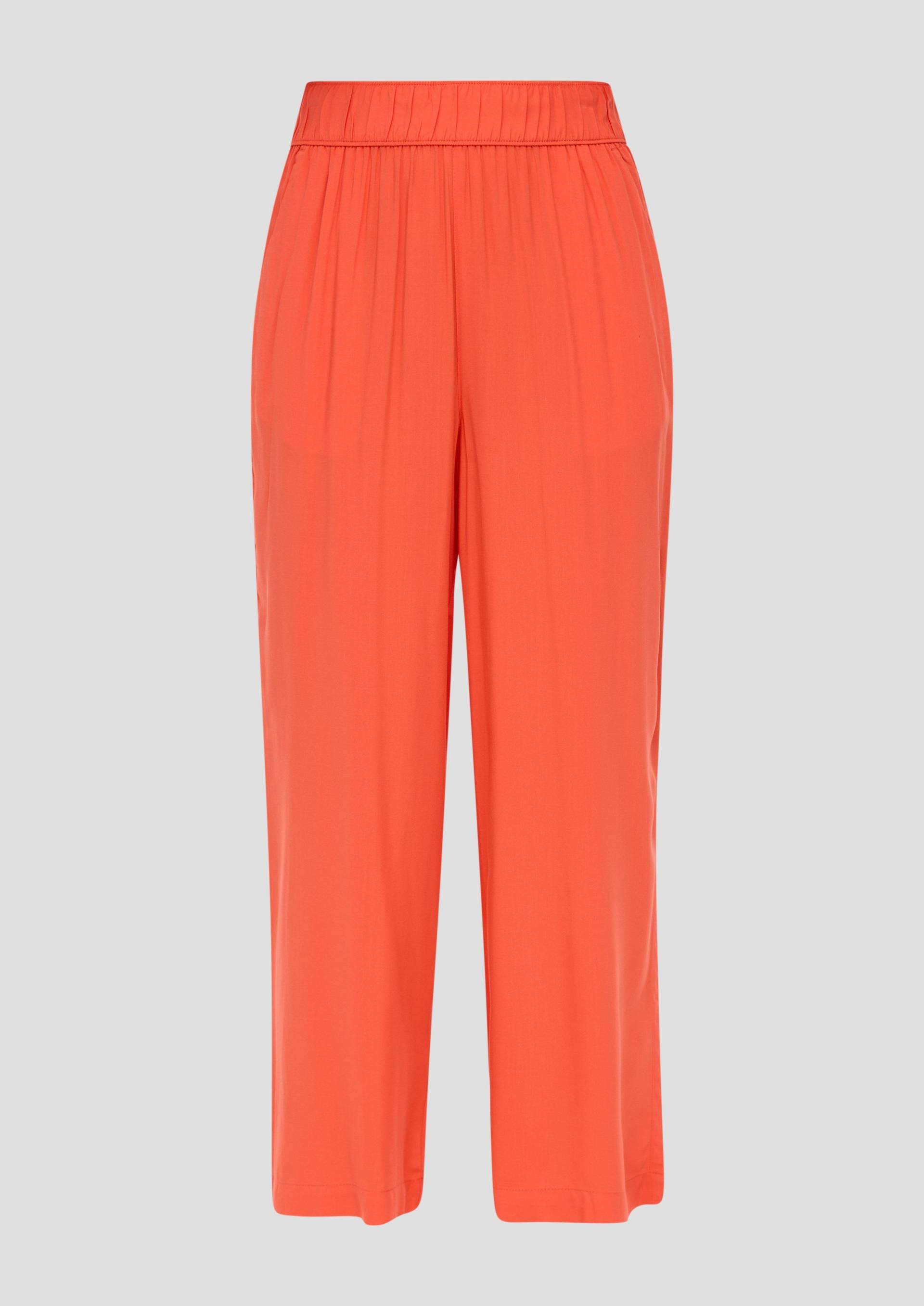 s.Oliver - Relaxed: Culotte aus Viskose, Damen, Orange von s.Oliver