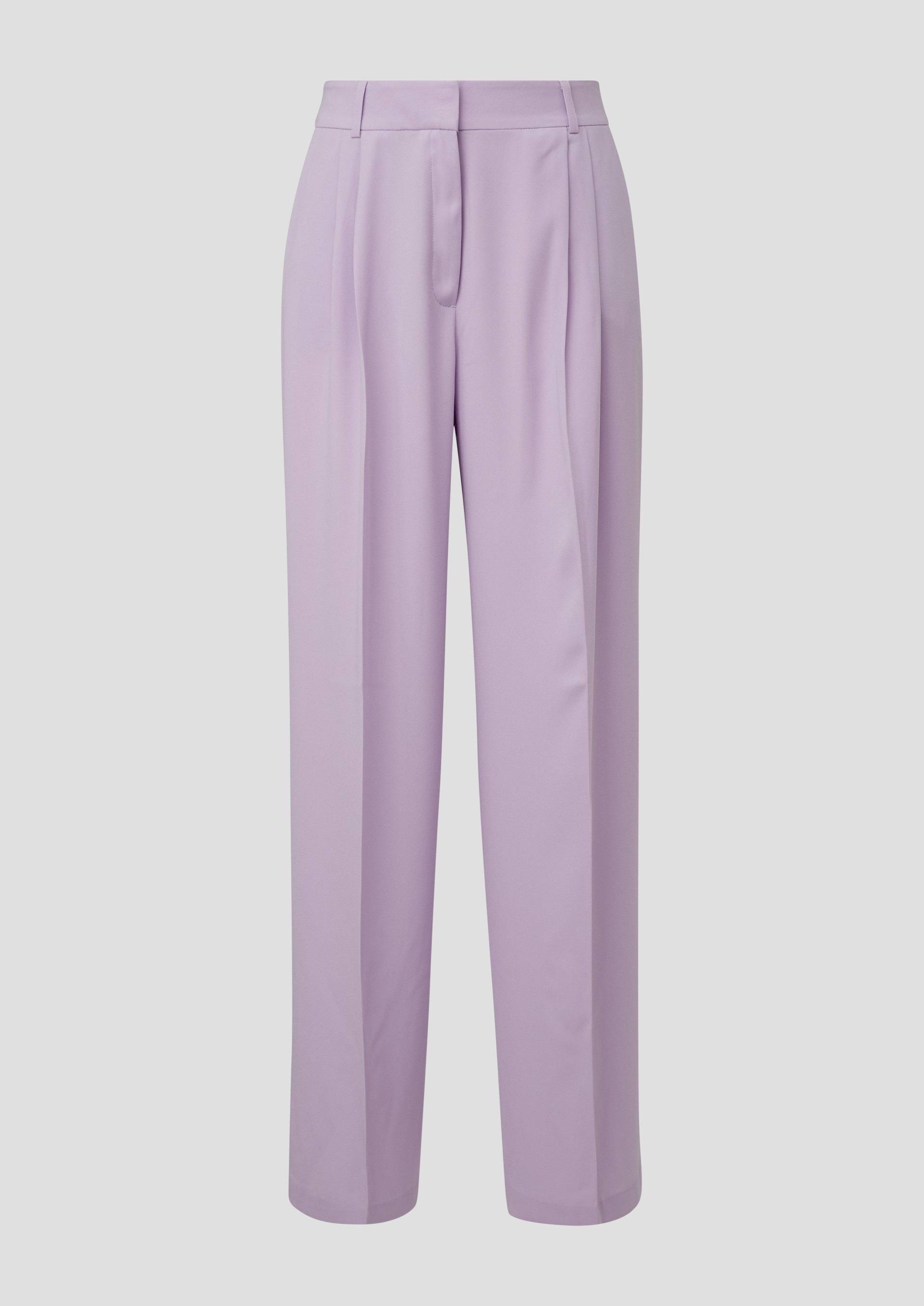 s.Oliver - Relaxed: High-Rise-Hose mit Crêpestruktur, Damen, lila s.Oliver - Relaxed: High-Rise-Hose mit Crêpestruktur, Damen, lila von s.Oliver