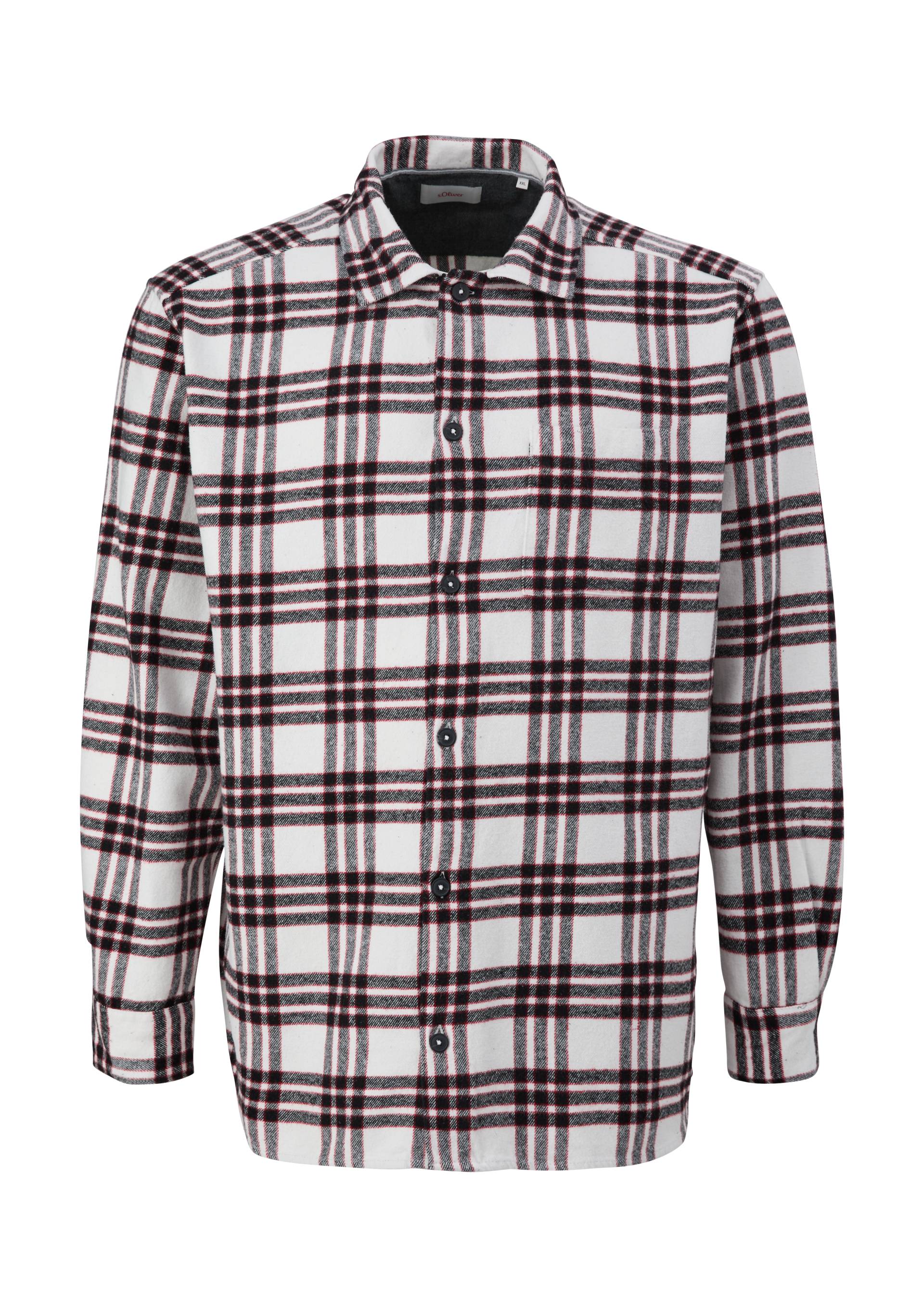 s.Oliver - Relaxed: Overshirt aus Baumwolle, Herren, rot von s.Oliver