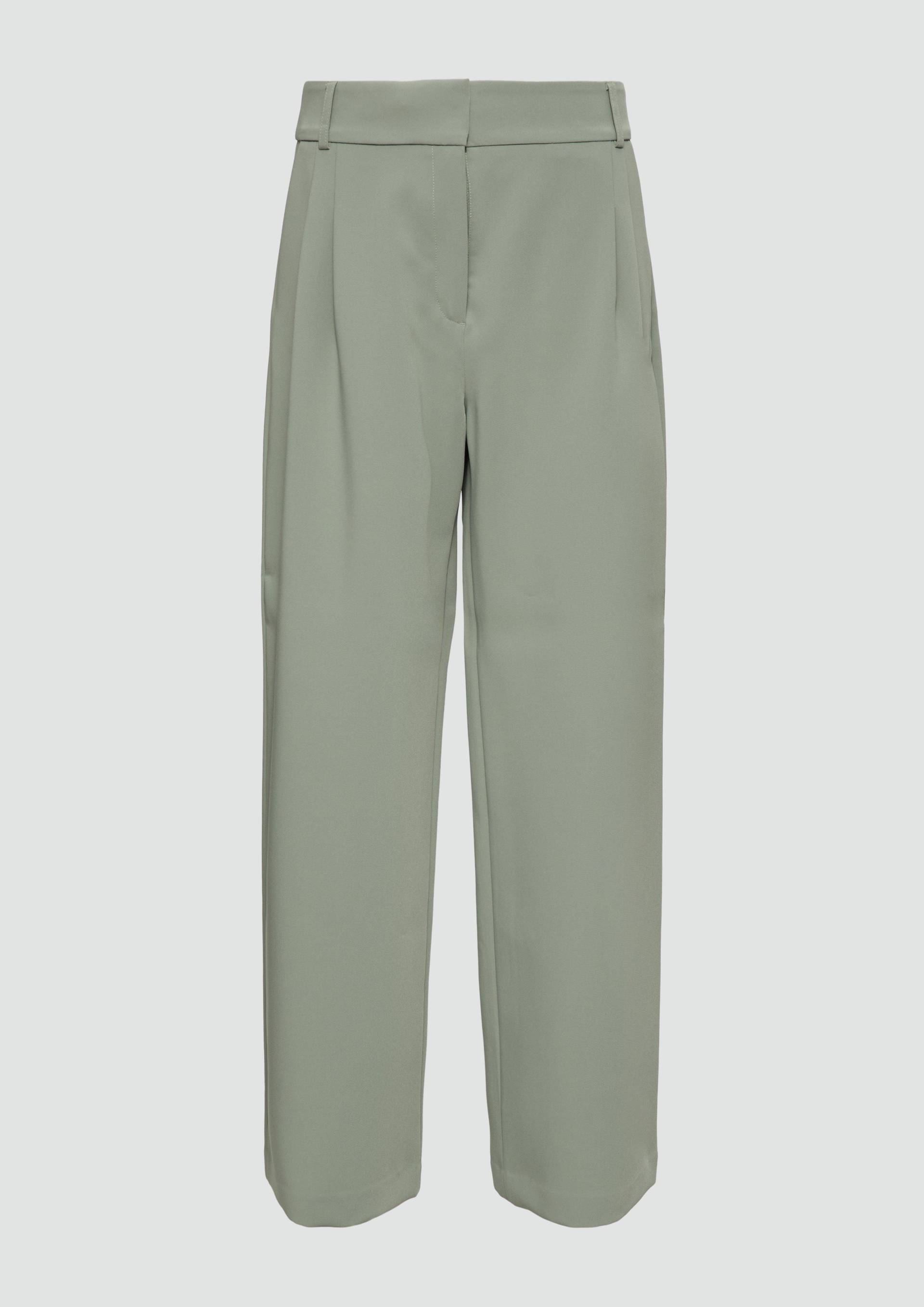 s.Oliver - Relaxed: Twill-Hose mit extra weitem Bein, Damen, grün s.Oliver - Relaxed: Twill-Hose mit extra weitem Bein, Damen, grün von s.Oliver