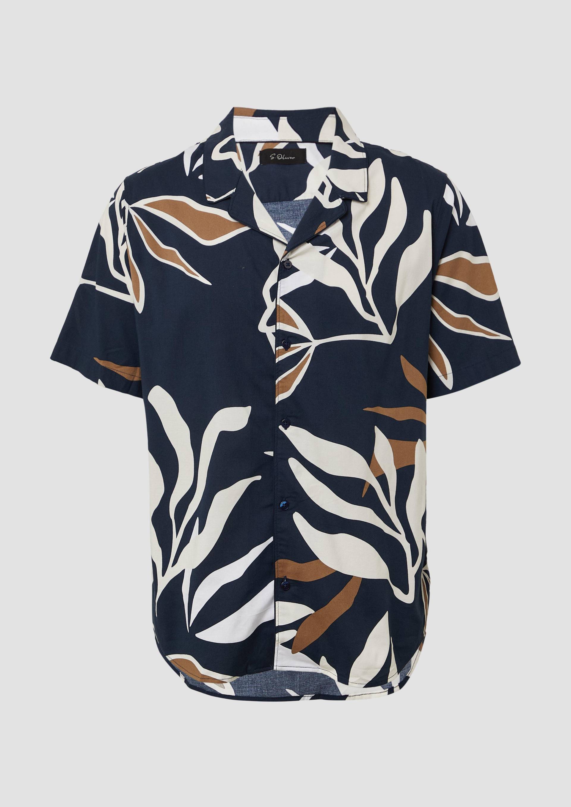 s.Oliver - Resort Fit: Gemustertes Kurzarmhemd aus Viskosemix, Herren, blau s.Oliver - Resort Fit: Gemustertes Kurzarmhemd aus Viskosemix, Herren, blau von s.Oliver
