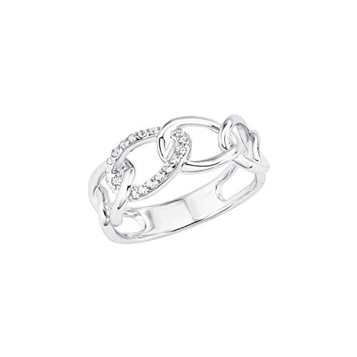 s.Oliver Ring 925 Sterling Silber Damen Ringe, mit Zirkonia synth., Silber, Kommt in Schmuck Geschenk Box, 2028503 von s.Oliver