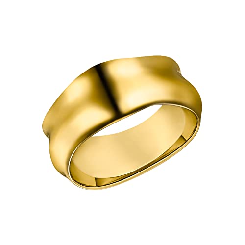 s.Oliver Ring Edelstahl Damen Ringe, Gold, Kommt in Schmuck Geschenk Box, 2033979 von s.Oliver