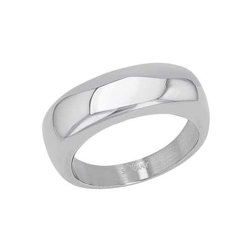 s.Oliver Ring Edelstahl Damen Ringe, Silber, Kommt in Schmuck Geschenk Box, 2034827 von s.Oliver