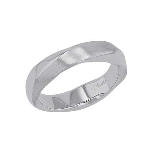 s.Oliver Ring Edelstahl Damen Ringe, Silber, Kommt in Schmuck Geschenk Box, 2035521 von s.Oliver