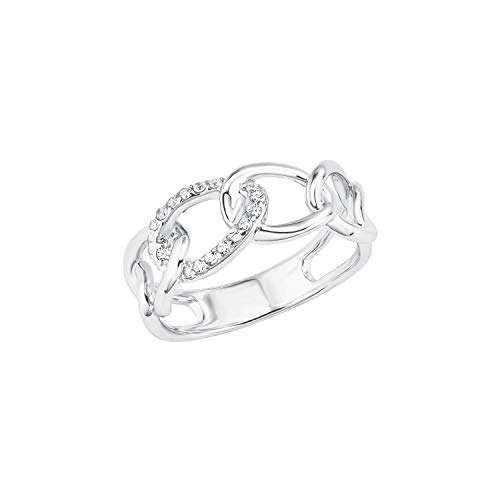 s.Oliver Ring 925 Sterling Silber Damen Ringe, mit Zirkonia synth., Silber, Kommt in Schmuck Geschenk Box, 2028507 von s.Oliver